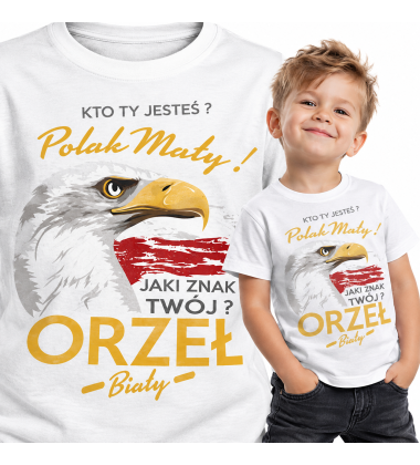 koszulka Patriotyczna  dziecięca ORZEŁ BIAŁY